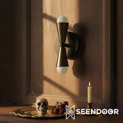 Pyralis Elongated Shade Contemporary Wall Lamp for Hall Space & Gallery